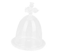 Vaguelly Décoration d'ange Couverture Nombre Dirigé Décorations Pièce Maîtresse Cloche Petit Afficher en Verre pour L'affichage D'affichage Transparent Un Verre