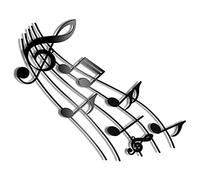 Vaguelly décoration de note de musique noire decoration mural décoration mural pendaison murale Décor pour la maison décorations murales de salon pour la maison d'art mural le fer