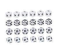 Vaguelly Dés Éducatifs en Acrylique 16mm pour Garçon Et Filles Lot de 24 Jouets Créatifs pour L'apprentissage des Mathématiques en Classe Et à La Maison pour Jeux Éducatifs Et Fêtes