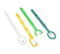 Vaguelly Dispositif de Maintien Langue Réutilisable en Acier Inoxydable et Plastique, Entraîneur des Lèvres pour Exercice Langue et Rééducation Orthophonique Orale, Pack de 4 Pièces