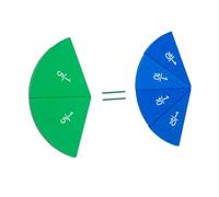 Vaguelly Disque Apprentissage Fraction Coloré Bois Puzzle Éducatif pour Garçon Fille Kit Mathématique Visuel pour Comprendre Fractions et Multiplication