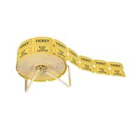 Vaguelly Distributeur de Billets Tombola Tickets Perforés Jaune pour Événements Fêtes Loterie Carnaval