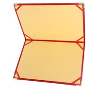 Vaguelly Dossier de Documents Rouge en Papier et Fer pour Organiser et Garder Documents Nets, pour Notes de Travail et Recettes Professionnelles