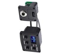 Vaguelly Égaliseur 3 Bandes pour Ukulélé Micro Piézo Électrique, Écran Lcd Accordeur Numérique Intégré, Préamplificateur Amplificateur pour Ukulélé - Accessoire Musique pour Réglage Précis