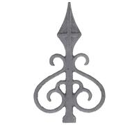 Vaguelly Embouts de Poteaux Décoratifs en Métal Forgé Style Européen Pointe, Accessoires Solides pour Clôture de Jardin Facile à Installer, pour Jardin et Cour
