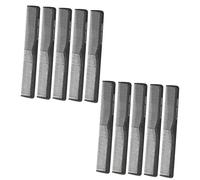 Vaguelly Ensemble De 10 Pièces Peigne de coiffure cheuveux salon professionnel menagere demelant shampooing rasoir peigne à dents fines poil démêler outils de coiffure peigne coiffant Black