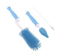 Vaguelly Ensemble De 3 Brosses Rotatives En Silicone Pour Biberons Et Tétines Souples Et Flexibles Anti-rayures Pour Biberons