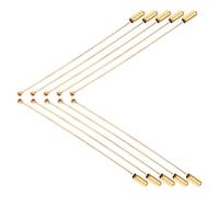 Vaguelly Épingles à bijoux 10pcs en acier inoxydable longues avec butée, pour foulards et broches lors de réunions et événements sociaux