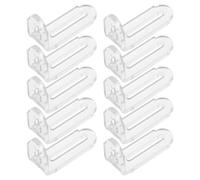 Vaguelly Équerres D'angle en Acrylique Transparent L Support Robuste 10 Pièces Empêchant le Déplacement des Boîtes en Vitrine pour Fixation de Meubles et Présentoirs