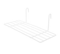 Vaguelly Étagère à Grille Murale Blanche Panier De Rangement Métallique pour Stockage De Cuisine Et Salle De Bain Étagère Droite pour Panneaux Grille