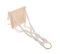 Vaguelly Étagère Corde Faite Main Étagère Murale Suspendue Décoration De Plantes Tenture Murale Vintage