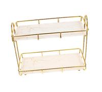 Vaguelly Étagère d'Angle de Salle de Bain à 2 Organisateur de Toilette Support de Rangement pour Commode en Plastique pour Salle de Bain Bureau Cuisine