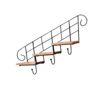 Vaguelly Étagère De Rangement Murale Support pour Plantes Escalier sans Perforation Support Mural pour Fleurs Chambre Salon