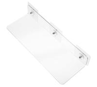 Vaguelly Étagère Murale Flottante Acrylique Transparent Rack de Rangement pour Salle de Bain Installation sans Perçage Design Élégant