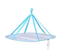 Vaguelly Étendoir à Linge Pliable en Maille Séchoir Suspendu Pratique Nylon Respirant Anneau en Fil d'acier pour Vêtements Bébé Jouets en Peluche Intérieur/Extérieur