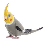 Vaguelly Figurine réaliste de calopsitte 3,7 pouces Modèle perroquet très détaillé Figurine d'oiseau statique pour la décoration de la maison et du jardin