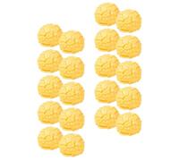 Vaguelly Figurines De Pop-Corn Artificiels Miniatures Faux Pop-Corn 20 Pièces Modèles De Pop-Corn en Résine De Pop-Corn Réalistes Mini Accessoires De Faux Pop-Corn Semblant De Nourriture