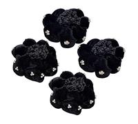 Vaguelly Filet à Chignon Élégant 4 Pièces Pour Femmes Couvre-chignon De Ballet, Accessoire Cheveux Professionnel Pour Bureau, Cérémonies Et Danse