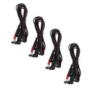 Vaguelly Fils Conducteurs pour Électrodes en Cuivre et Pvc, 4pcs Câbles Fiables Haute Performance pour Instruments Thérapeutiques et Bandes de Massage