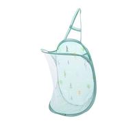 Vaguelly Foldable Hanging Laundry Basket Portable Storage Organizer For Home Room And Mesh Design Easy To Tree Pattern