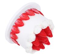 Vaguelly Gâteau Anniversaire Simulé Réaliste Accessoire de Décoration pour Photoshoots et Mises Scène Dessert Artificiel Facile à Nettoyer et Portable pour Événements et Vitrines