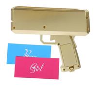 Vaguelly Gender Reveal Cash Shooter Toy Money Spraying Prop for Shower Party Funny Confetti for Boy Or Girl Announcement Eye Catching Design
