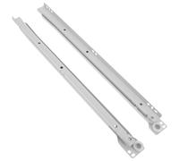 Vaguelly Glissières de Tiroir à Montage Inférieur en Acier Laminé à Froid Blanc, Roulement à Billes Lisse et Résistance à L'usure, Extension Complète 2 Fois, Pack de 2 Pièces pour Petits