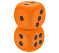 Vaguelly Grands cubes en mousse 8 cm 2 pièces EVA souples Jouets de fête Cube Accessoires pour enfants et jeux en famille