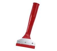 Vaguelly Grattoir de Nettoyage Portable pour Carrelage et Verre, Outil de Nettoyage de Sol Poignée Antidérapante Rouge, Lame en Fer Courte, pour Enlever Colle, Peinture et Silicone, Usage