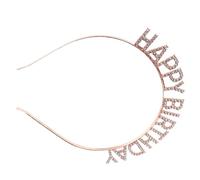 Vaguelly hair charms hair toppers Couronne de baroque patisdecor Diadèmes bandeaux d'anniversaire pour femmes couvre-chef de fête accessoires de photomaton d'anniversaire alliage Rose Gold