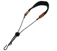 Vaguelly Harnais de Saxophone Noir Ceinture de Cou pour Musiciens de Jazz et Concert