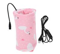 Vaguelly Housse Chauffe Biberon USB avec Réglage Température Housse Isolante Portable pour Bouteille De Lait Pochette Thermique Réutilisable pour Voyage Et Allaitement