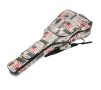 Vaguelly Housse De Guitare Acoustique Et Électrique Oxford avec Design De Transport Multi-Fonctionnel avec Poche Extérieure pour Guitare Folk