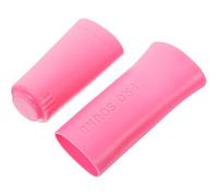 Vaguelly Housse de Microphone en Silicone Intégrale Antidérapante Rose pour Microphone sans Fil Bbs U-666b, Protection Pratique et Solide, Accessoire Micro pour Karaoké et Scène, 1 Pièce