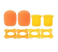 Vaguelly Housse de Protection Anti-dérapante pour Microphone en Éponge et Silicone, Ensemble 1 Set, Fonction Anti-éclaboussures et Anti-collision, pour Interviews et Ktv