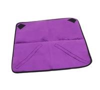 Vaguelly Housse de Protection pour Objectif Appareil Photo Reflex Numérique, Intérieur en Peluche Douce, Taille Moyenne 45x45 Cm, Noir et Violet, Rembourrée, Protection Solide