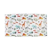 Vaguelly Housse de Table à Langer en Coton Imprimé Animaux Forêt Housse de Matelas à Langer Réutilisable et Lavable Tissu Respirant et Doux Adaptée à Plans Variés Protection et Confortable