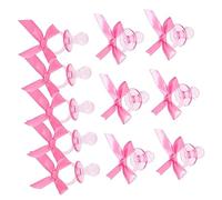 Vaguelly Idées de pour Baby Shower 20 Pièces Décorations de Sucettes avec Nœud de Révélation Du pour Baby Shower