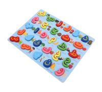 Vaguelly Jeu Association Alphabet Arabe Bois Jouet Apprentissage pour Tout-Petits Puzzle Montessori pour Éducation Préscolaire