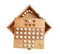 Vaguelly Jeu de Société en Bois pour Adultes Échiquier Unique Jouet d'Intelligence Plateau de Jeu Joueur Activité Éducative