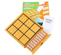 Vaguelly Jeu de Sudoku Bois pour Adultes et Garçon Fille Puzzle Éducatif Bois Lisse Entraînement et Créativité Jeu de Société DIY pour Famille et Fête