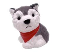 Vaguelly Jouet à Presser de Husky pour Chiens et Chiots Jouet Anti-Stress en PU 15 CM