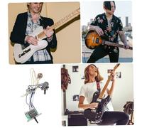 Vaguelly Kit Câblage Guitare Électrique avec Interrupteur Voies Potentiomètre Haute Précision et Prise Jack Cuivre pour Contrôle Tonalité et Volume Basses Renforcées