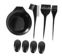 Vaguelly Kit de Coloration Capillaire 5 Pièces Noir, Bol Épais, Peigne Démêlant pour Salon et Usage Domestique, Soins Capillaires et Teinture des Cheveux, Adapté pour Balayage et Mèches