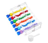 Vaguelly Kit De Mathématiques pour Tout-Petits Préscolaire avec Et Tubes Colorés Jouets d'apprentissage Précoce en Tube Arc-en-Ciel avec Moteur De Reconnaissance -