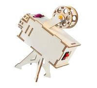Vaguelly Kit de Puzzle Bois DIY Projecteur Scientifique pour Garçon Fille Activité Manuelle Éducative Matériel de Modélisation Stem Améliore Les Compétences Communication et Créativité