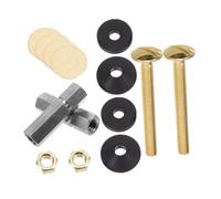 Vaguelly Kit de Vis de Réservoir Wc Cuivre Fixation avec Écrous Antivibrations et Rondelles Étanchéité Installation Facile pour Réservoir Toilette Complet pour Réparation Robuste