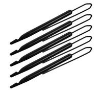Vaguelly Kit D'outils pour Dreadlocks 5pcs en Pp Noir, Crochet Double Tête pour Extensions et Braids, Coiffage et Portable