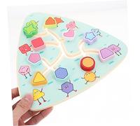 Vaguelly Labyrinthe Bois Montessori pour Garçon Fille Jeu de Motricité Fine et Éducatif Plateau de Jeu Cartoon pour Voyage et Activités Ludiques