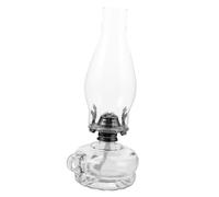 Vaguelly Lampe à pétrole rétro Bureau kérosène Lanterne Antique Ancien Lampe à Huile en Verre Lampe à pétrole en Verre Lampe à pétrole pour Usage intérieur Lampe à pétrole de Table Métal